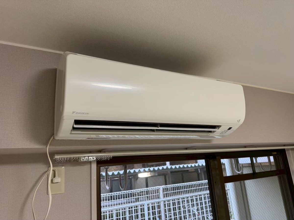 清掃後のエアコン